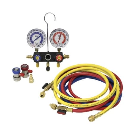 U-View Ultraviolet Systems DUAL ALUM MANIFLD 6' HOSE 80mm GAUGE CP CSMA1234